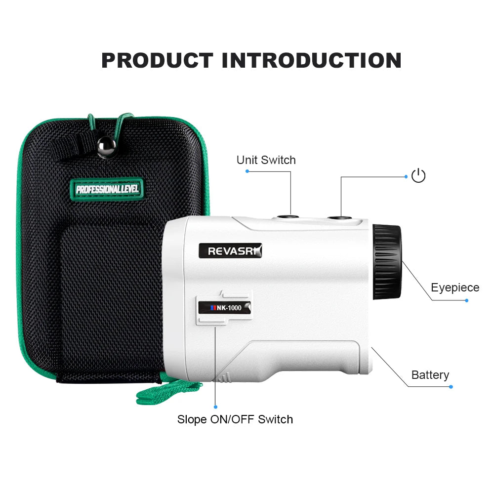 REVASRI 600m Golf Laser Rangefinder with Slope & Flag Lock