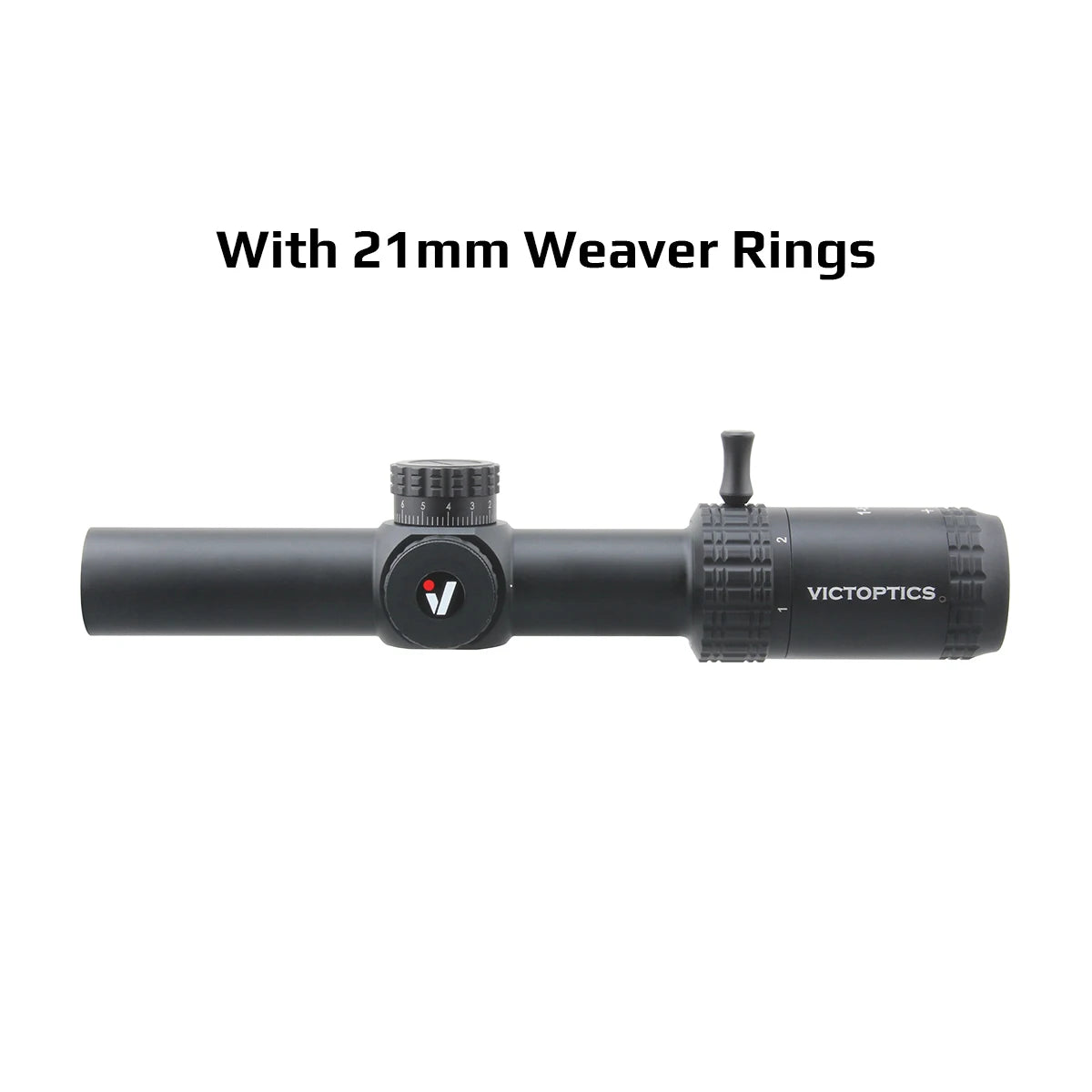VICTOPTICS S6 1-6×24i LPVO Rifle Scope - Fiber Reticle with Ultra Bright Dot for AR Series