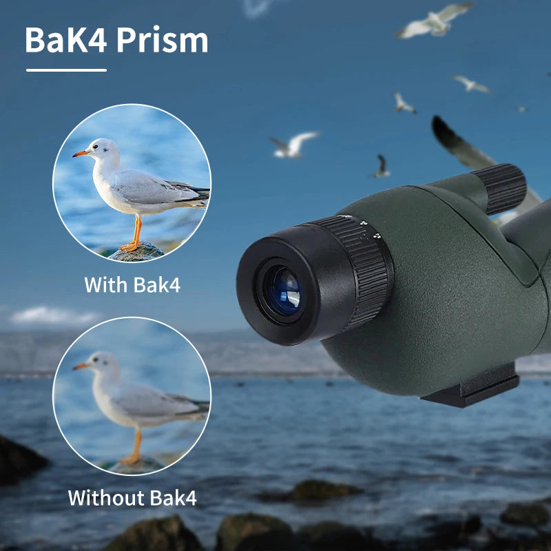 LOERSTON C8039 25-75x60 ED Lens Spotting Scope for Bird Watching and Camping
