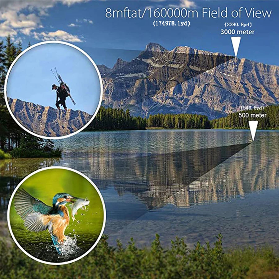 80x80 High Magnification Professional Binoculars – HD Binoculars for Hunting, Camping & Outdoor Trips