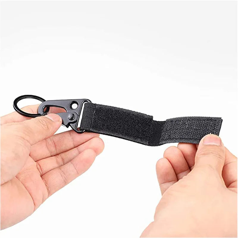 LISM Tactical MOLLE Clip Buckle – Nylon Belt Keychain Holder for Outdoor & Camping