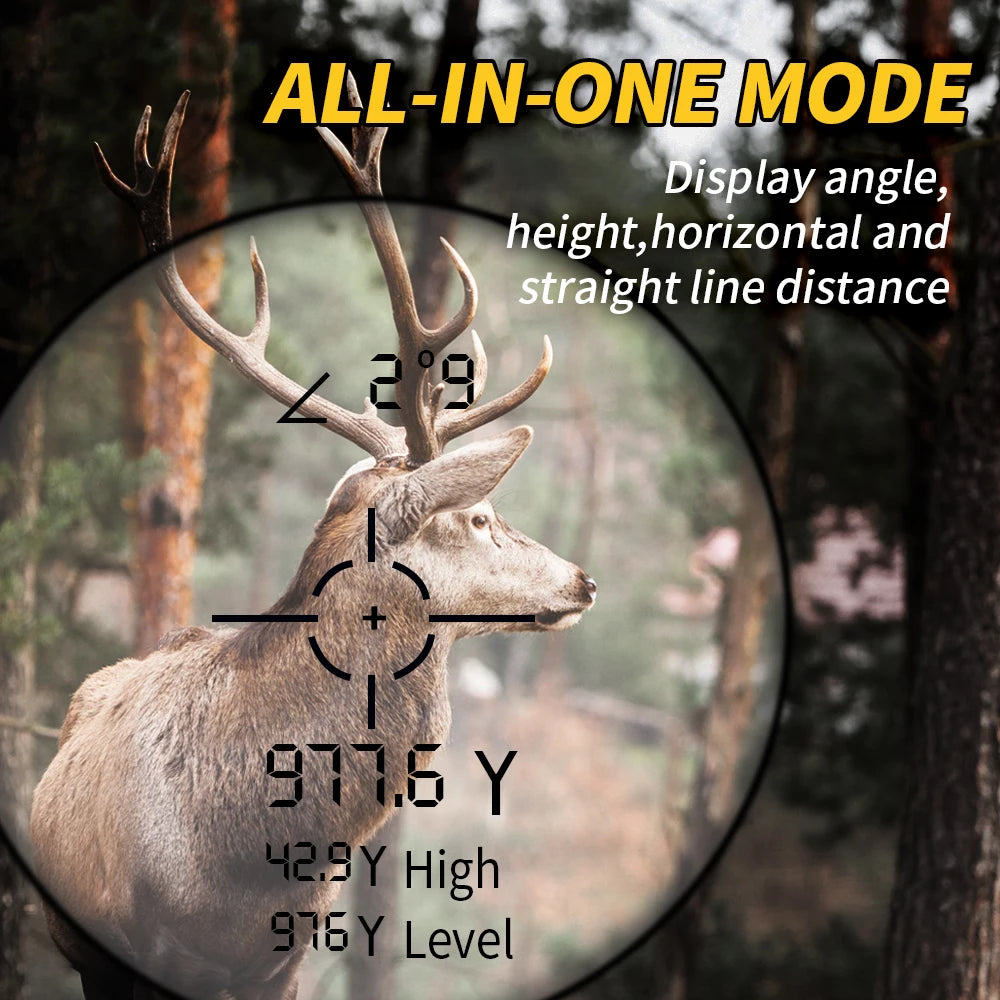 REVASRI 600M/1000M Hunting Laser Rangefinder – Distance, Angle & Speed Measurement for Hunting