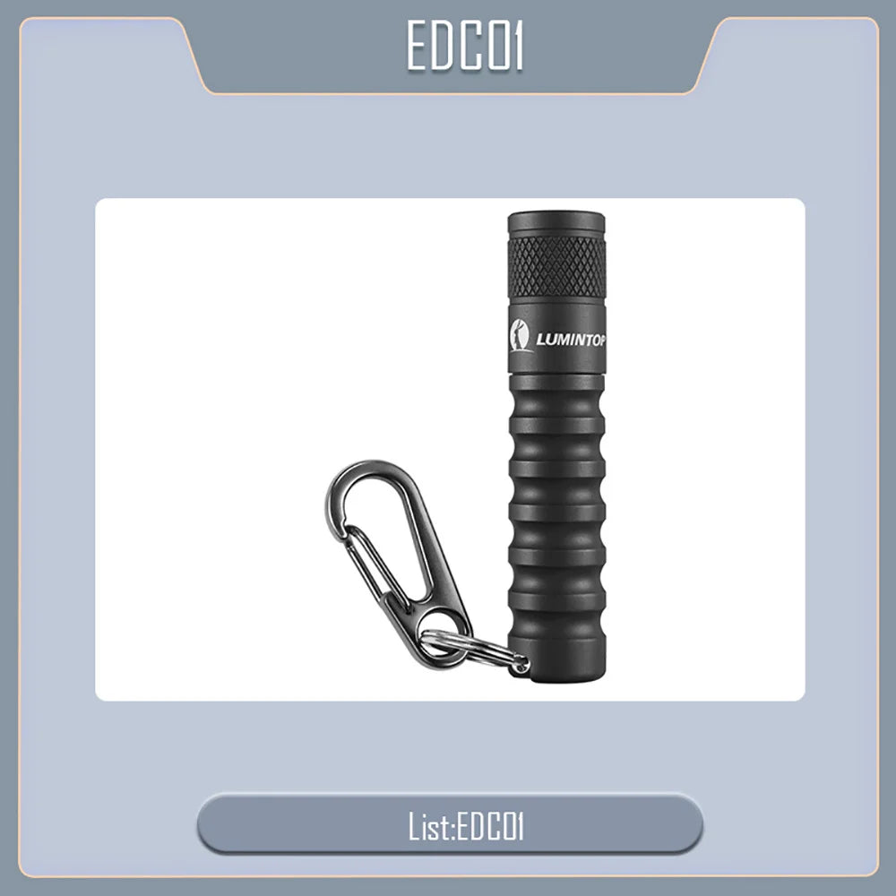 LUMINTOP EDC01 Mini Keychain Flashlight – 120 Lumen Waterproof Everyday Carry Torch