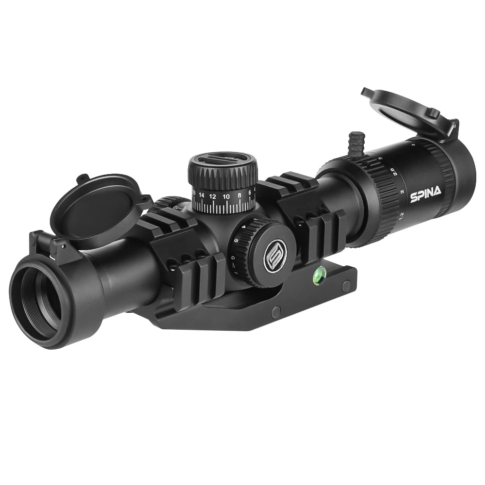 SPINA OPTICS WolfChase 1.2-6x24 LPVO Rifle Scope – FFP/SFP Illuminated Reticle for Hunting