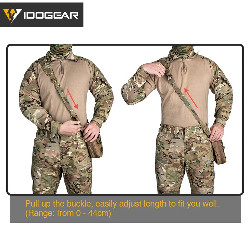 IDOGEAR 2-Point Tactical Sling – Quick Adjustable Combat Strap for Hunting & Airsoft
