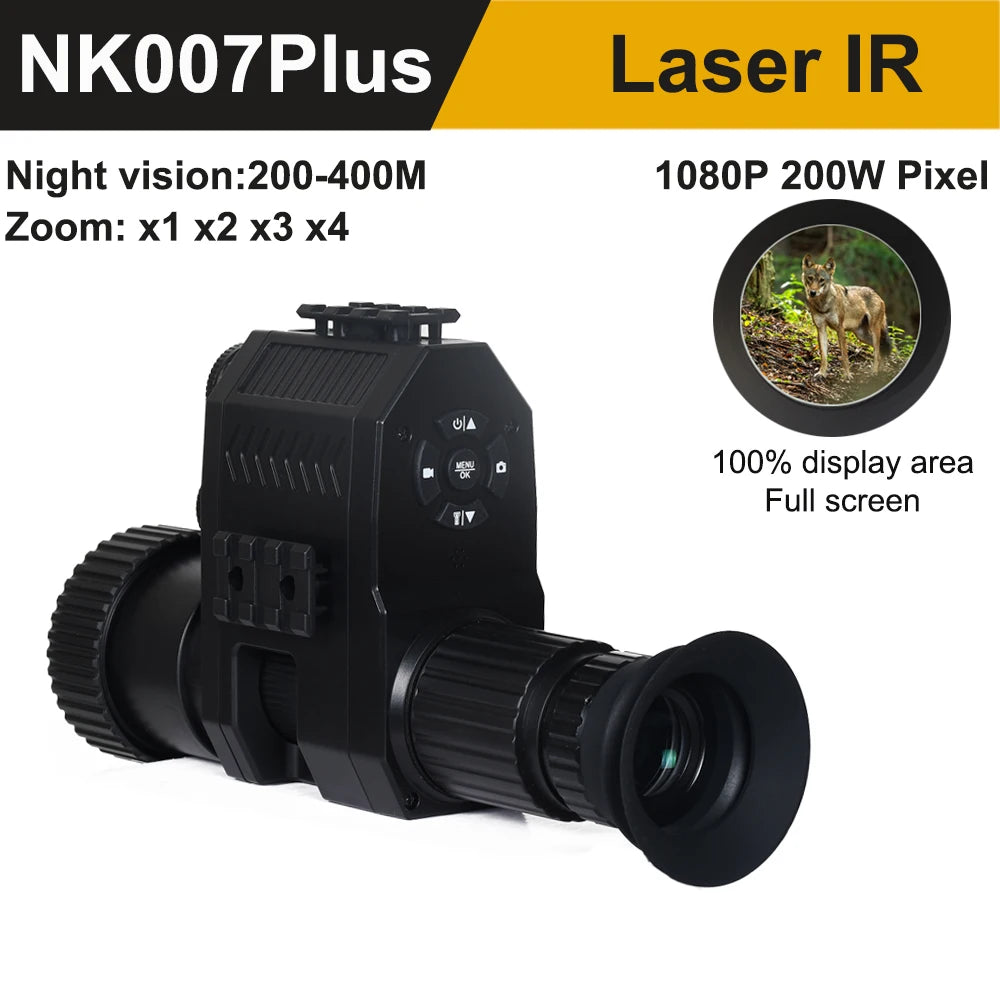 MEGAOREI Digital Night Vision Scope Monocular – 200-400M Range with Infrared Camera