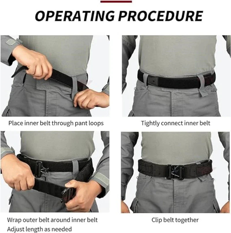 YAKEDA Battle Molle Riggers Belt 3-in-1 Heavy Duty Tactical System