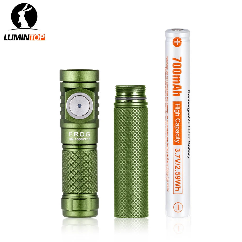 LUMINTOP FROG V3 EDC Flashlight - 650 Lumen Keychain Torch with Dual Battery Options for NZ Hunting