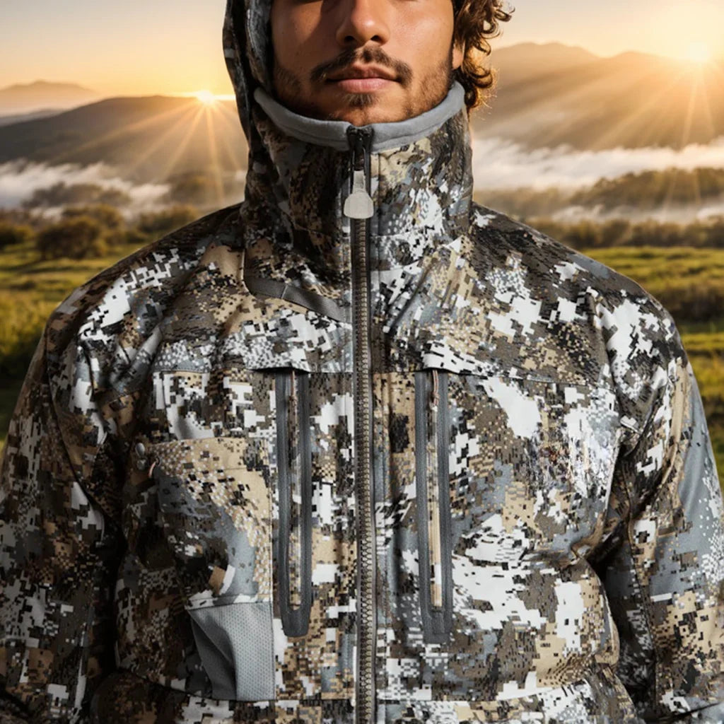 AINFAD Men's Incinerator Aerolite Hunting Jacket - Waterproof Insulated Camouflage Coat for Fishing & Hunting