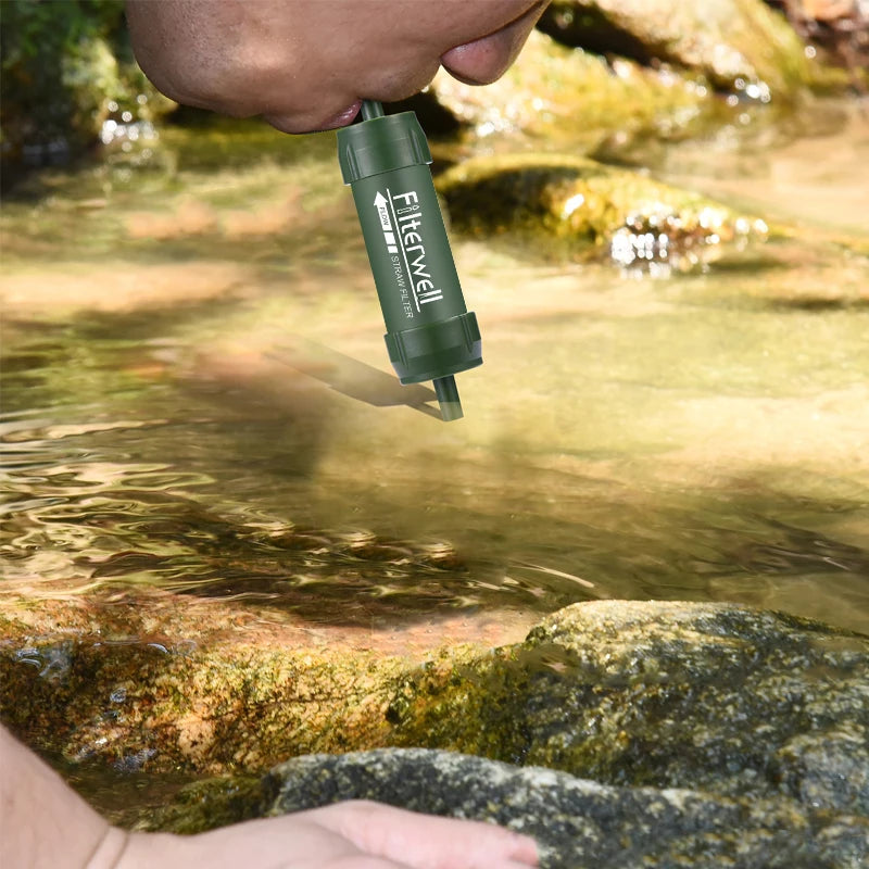 WESTTUNE Outdoor Mini Water Filter Straw – Portable Survival & Emergency Water Purifier