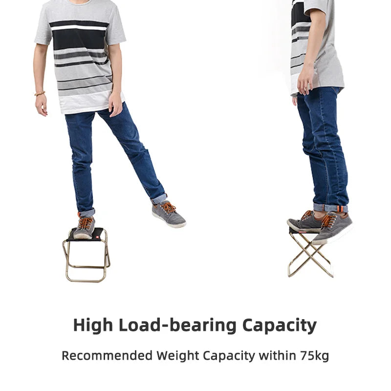NATUREHIKE Lightweight Outdoor Camping Chair Aluminium Folding Fishing Stool