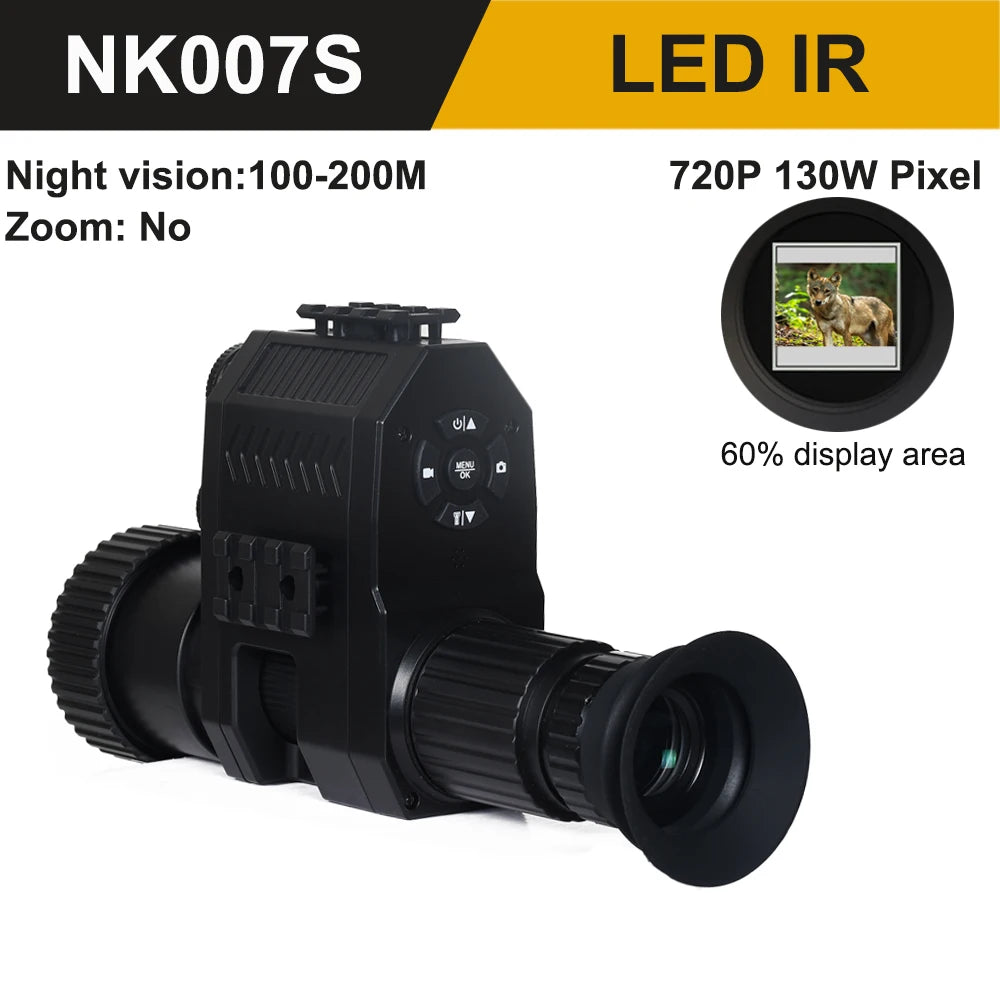 MEGAOREI Digital Night Vision Scope Monocular – 200-400M Range with Infrared Camera