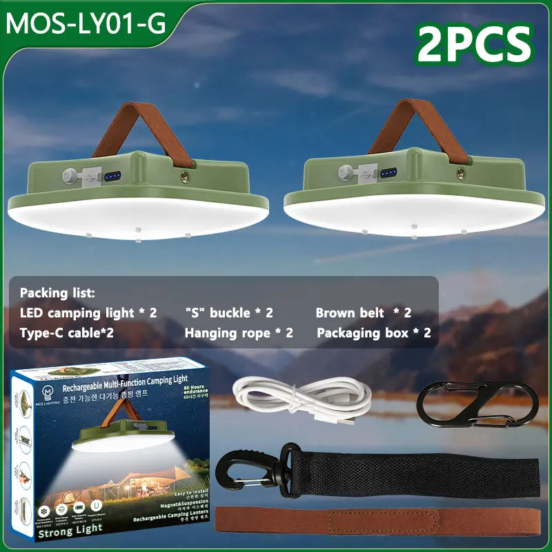 MOSLIGHTING LY01 - 80W Zoom Torch Camping Lantern with Magnetic Base & 13500mAh Battery