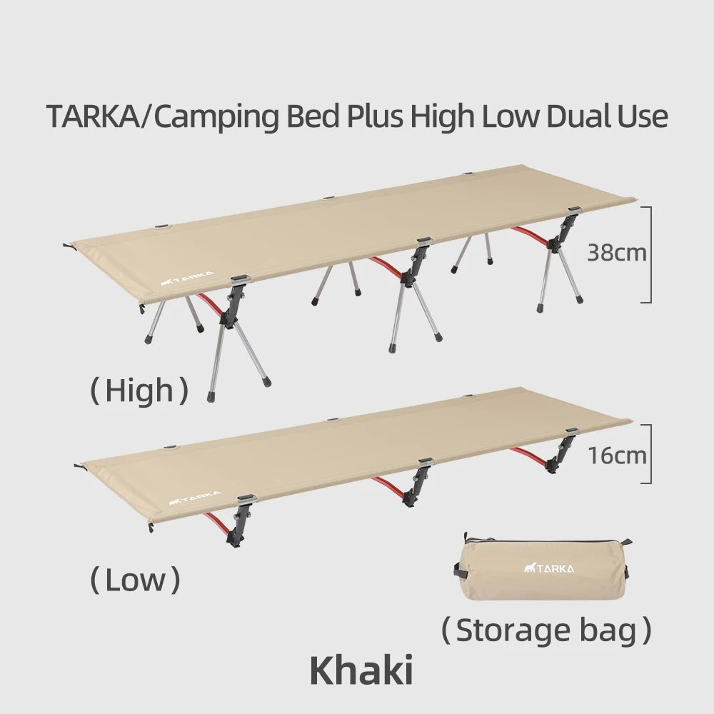 TARKA Portable Camping Cot – Lightweight Collapsible Sleeping Bed for Hiking & Backpacking