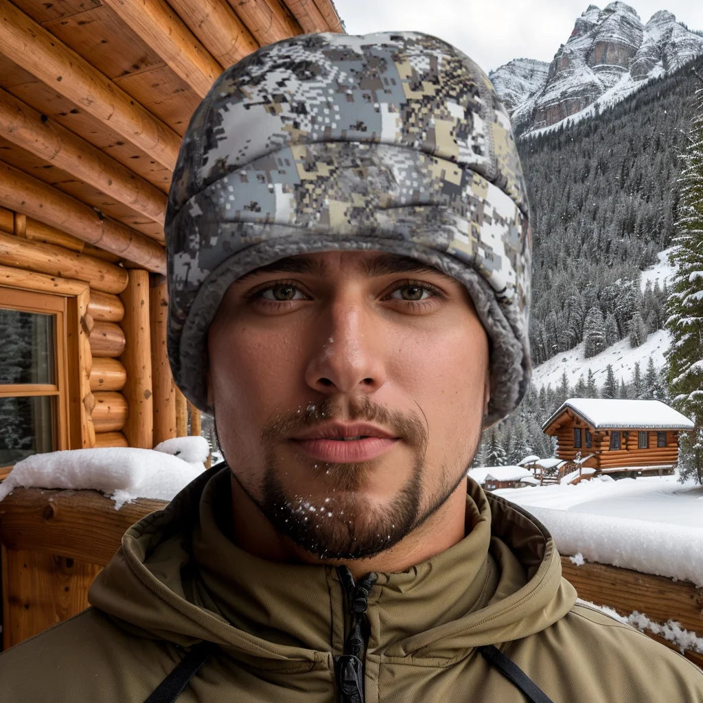 AINFAD Men's Jetstream Insulated Beanie - Three-in-One Fabric Winter Hat with 3M Thinsulate