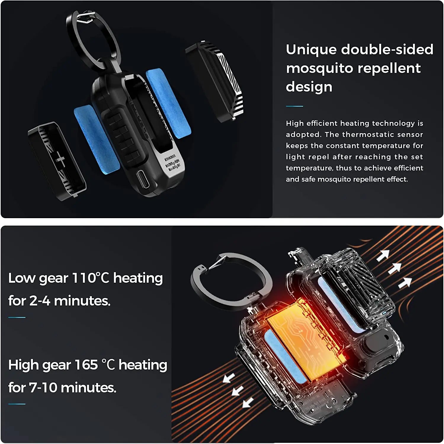 FLEXTAILGEAR LIGHT REPELLER Portable Mosquito Repellent Device