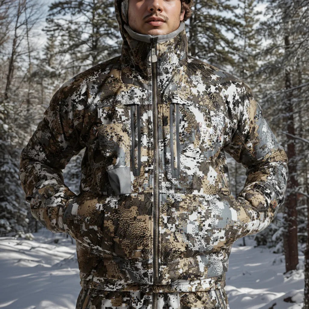 AINFAD Men's Incinerator Aerolite Hunting Jacket - Waterproof Insulated Camouflage Coat for Fishing & Hunting