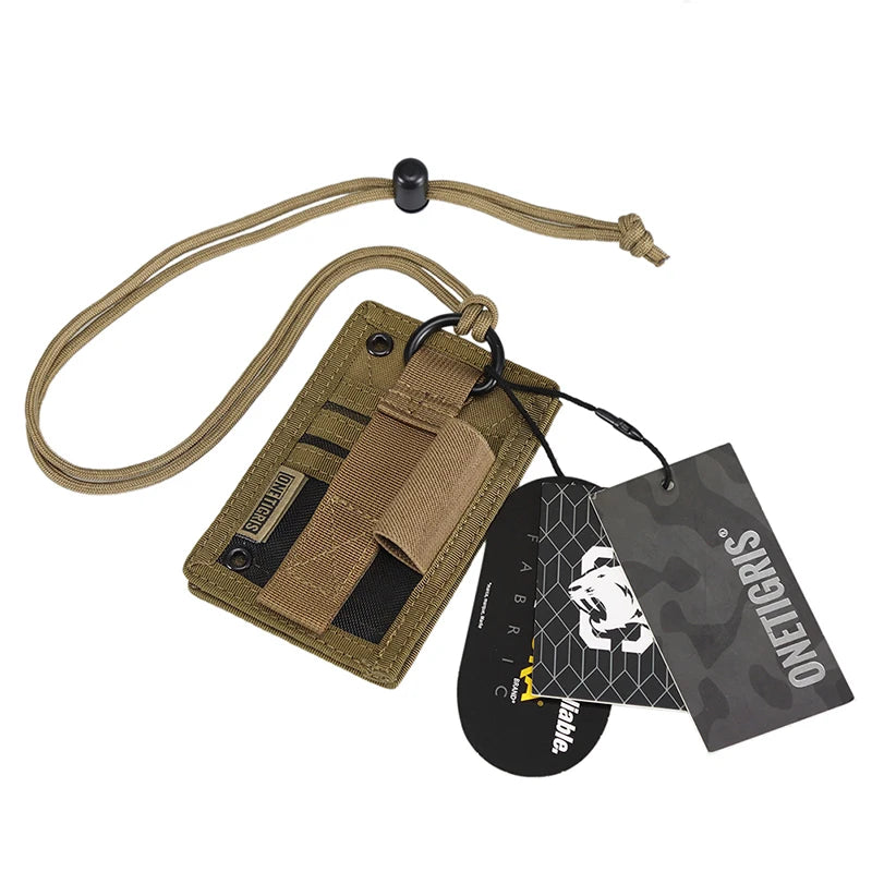ONETIGRIS Outdoor ID Holder & Patch Display Organiser - Multi-Function MOLLE Pouch