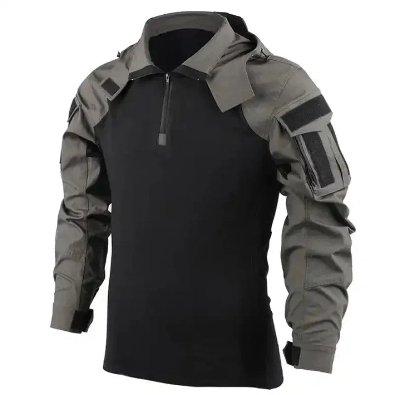 US Army CP Camouflage Multicam Combat T-Shirt - Tactical Cotton Shirt for Military & Outdoor Activities