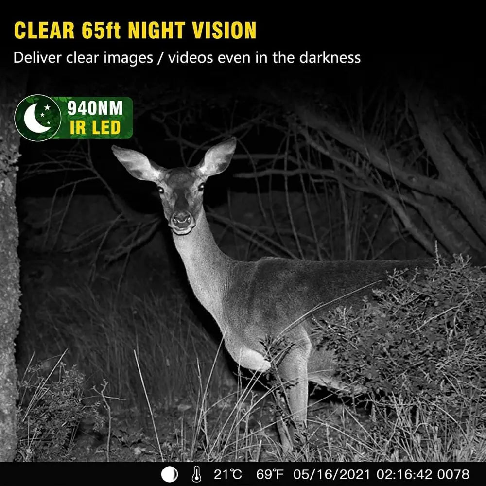 SUNTEKCAM WIFI810PRO 4K Trail Camera with Wi-Fi Live View, 36MP, Night Vision – IP66 Waterproof
