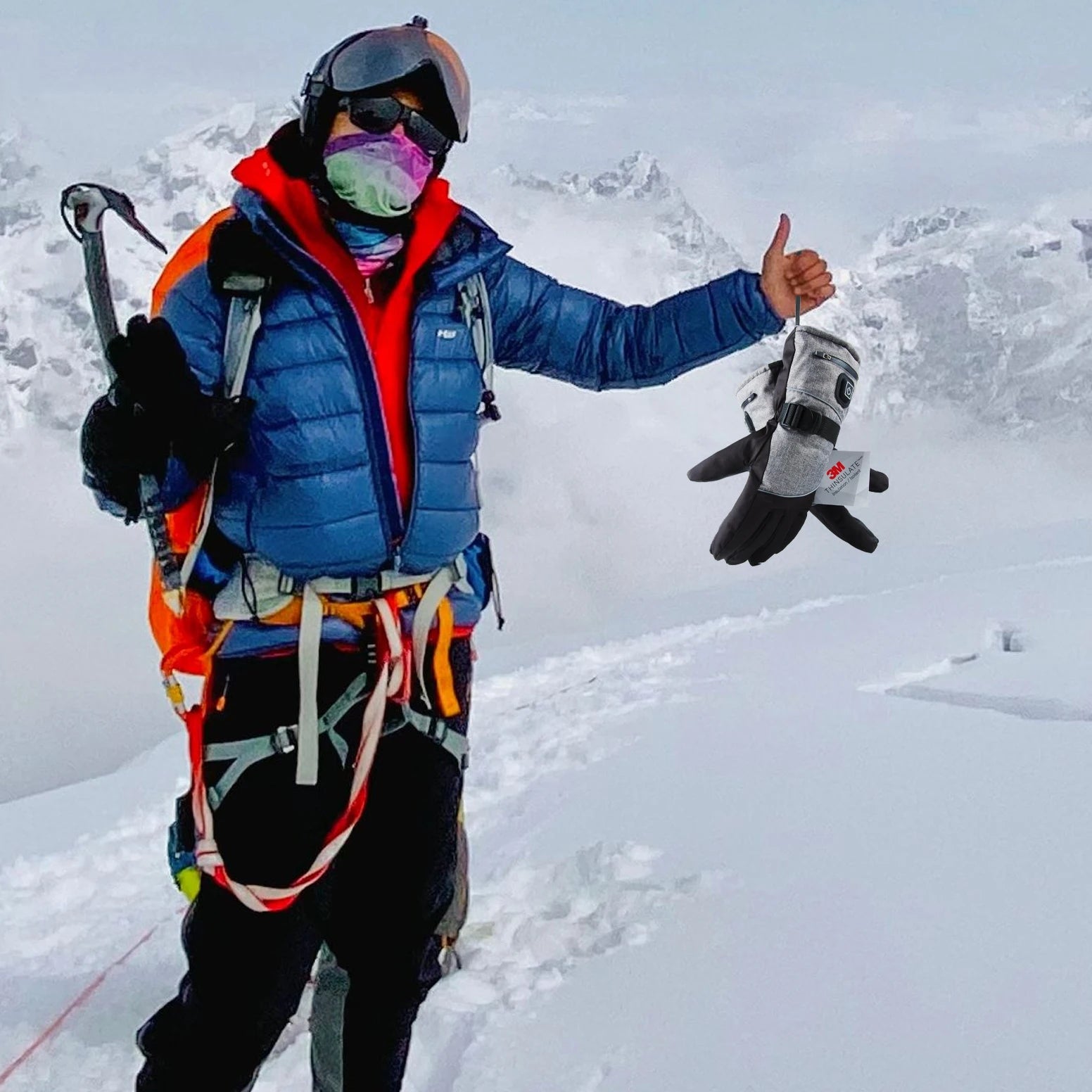 Winter Heated Gloves – Waterproof Electric Thermal Gloves for Outdoor Sports