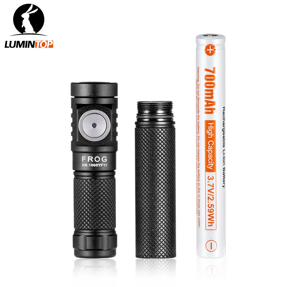 LUMINTOP FROG V3 EDC Flashlight - 650 Lumen Keychain Torch with Dual Battery Options for NZ Hunting
