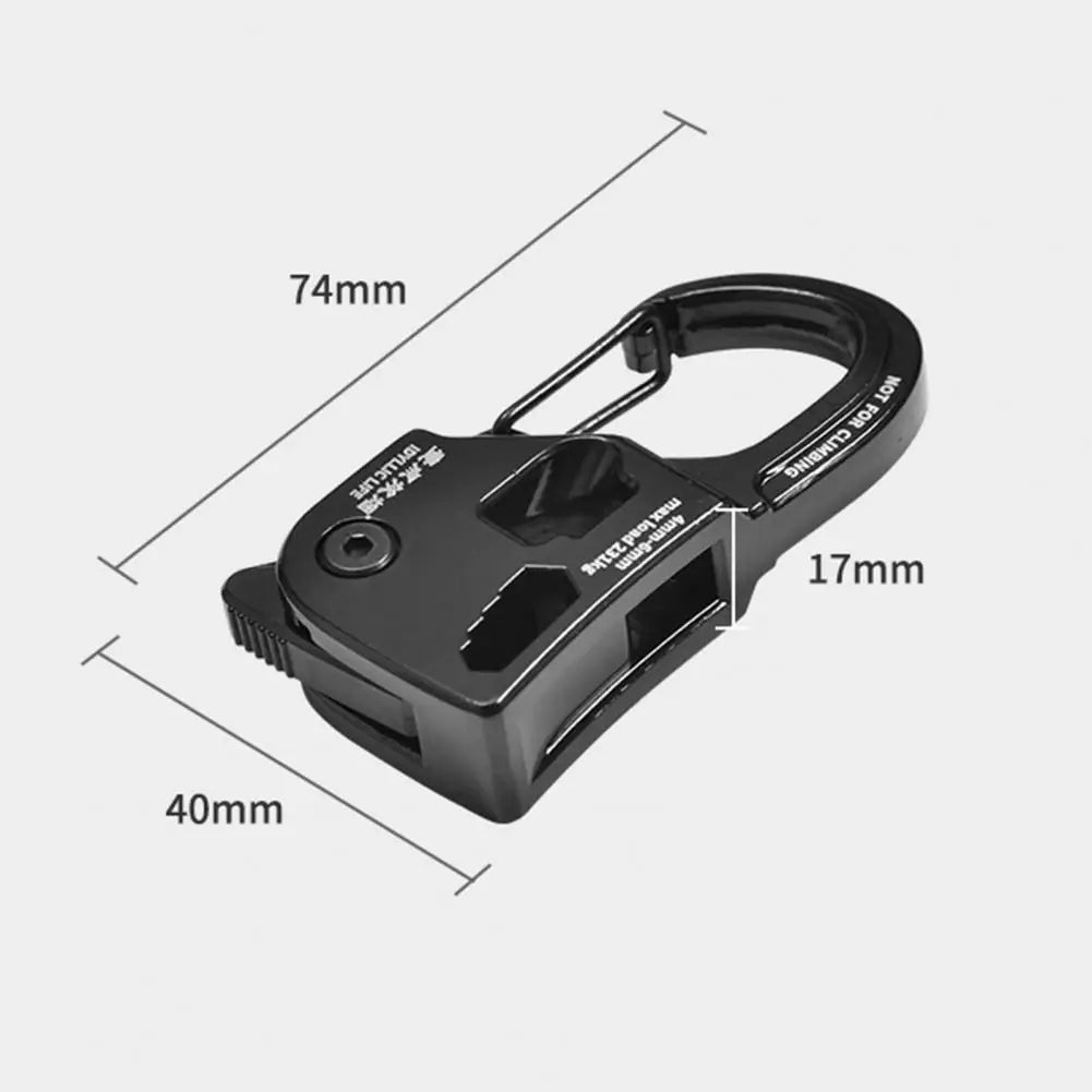 Aluminum Alloy Tent Rope Tensioner – Rustproof, Lightweight Tent Cord Adjuster for Camping
