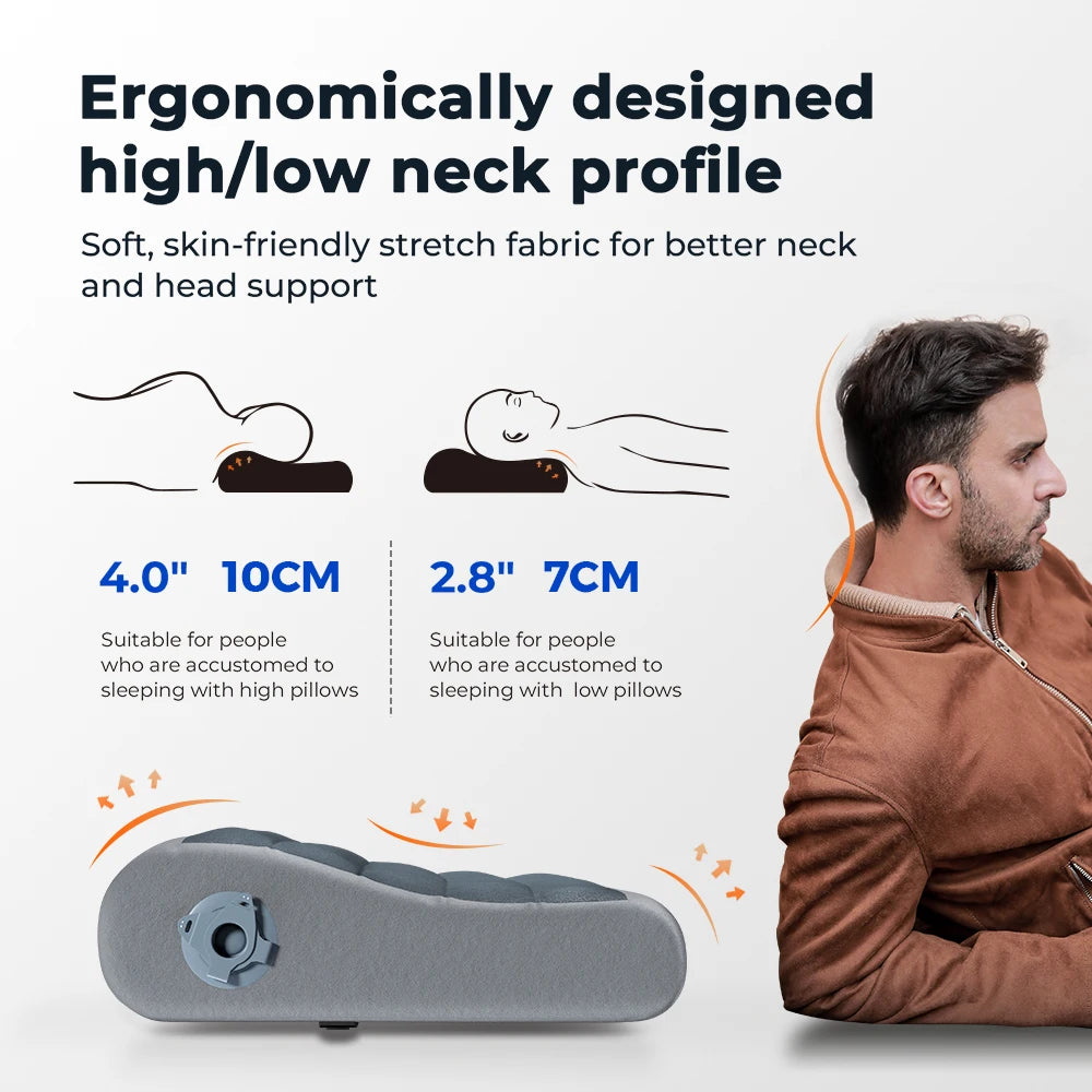 FLEXTAILGEAR Inflatable Camping Pillow Compact Travel Cushion