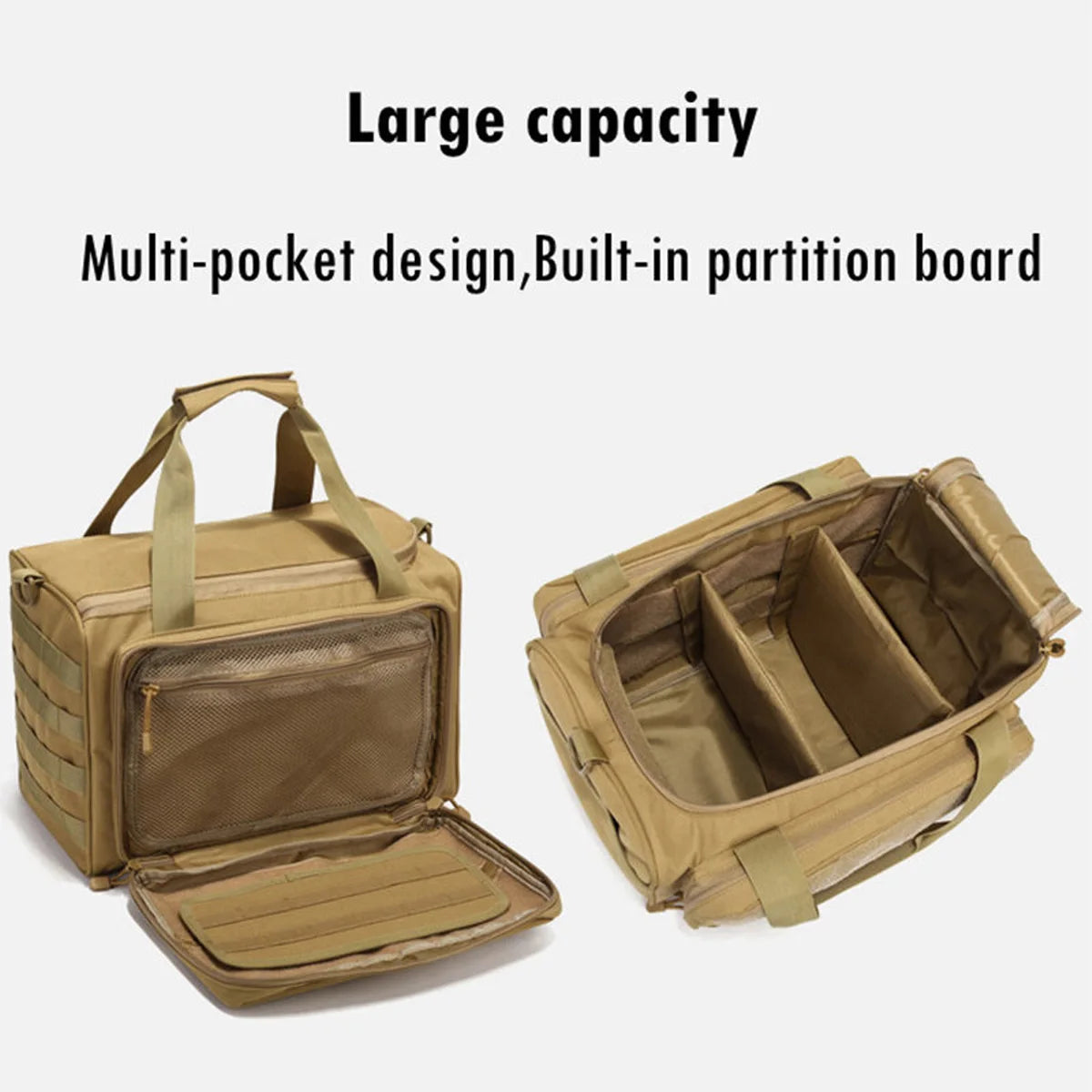 OPHIDIANTAC Range Bag – Large Capacity Molle Gun Bag for Hunting, Shooting, Hiking
