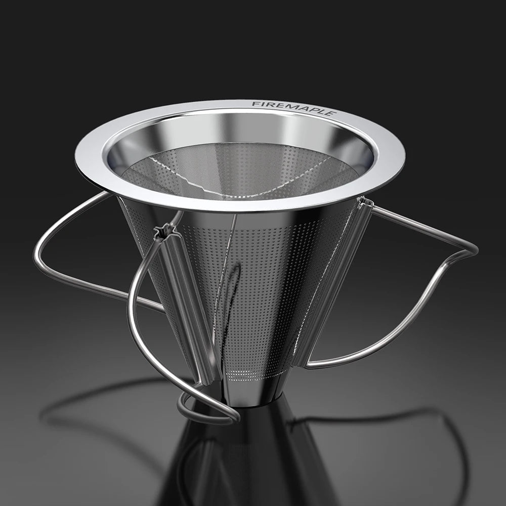 FIRE MAPLE Antarcti Foldable Coffee Filter – Reusable Stainless Steel Pour-Over Dripper