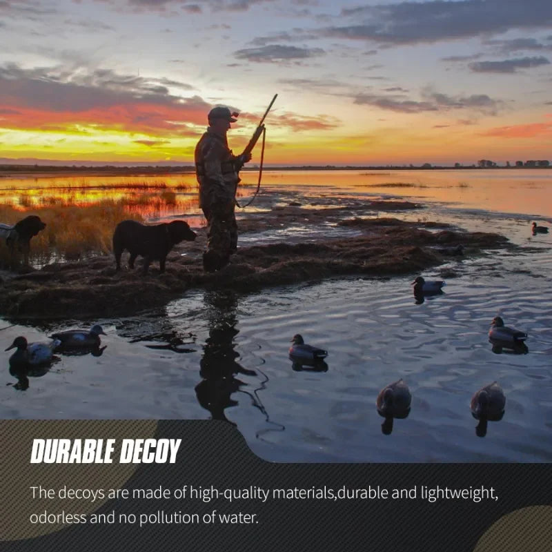 Floating 3D Duck Decoy 1/6PCS – Realistic Hunting & Fishing Lure with Weighted Keel, Accessories