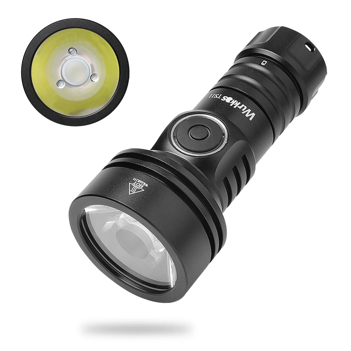 WURKKOS TS11 Mini 2000 Lumen USB-C EDC Flashlight with RGB Aux LEDs and Anduril 2.0