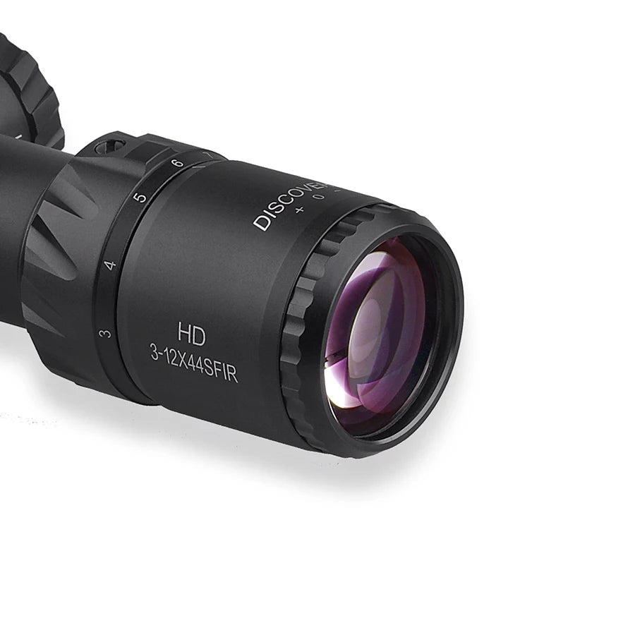 DISCOVERYOPT HD 3-12×44 SFIR Compact Riflescope - First Focal Plane Illuminated Scope for Tactical Applications