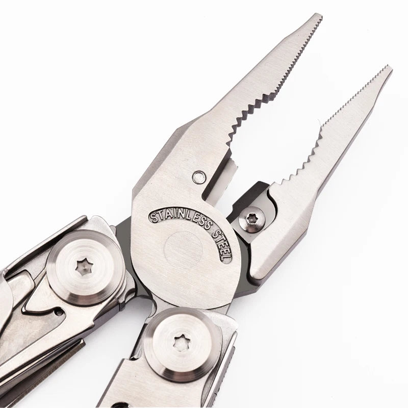 DAICAMPING DL30 Multitool with Folding Knife, Scissors, Pliers, and Survival Gear for Outdoors