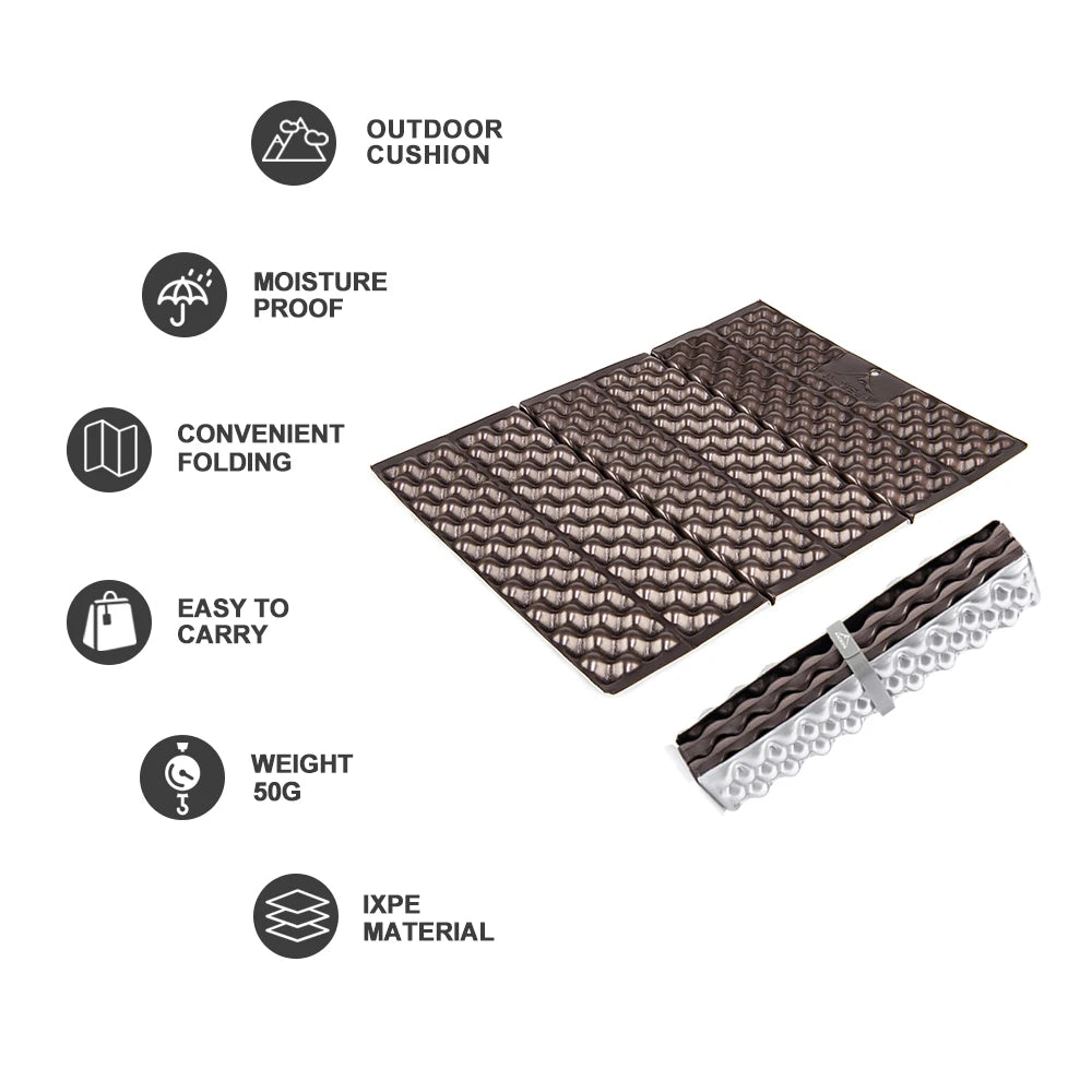 WIDESEA Ultralight Foldable Camping Seat Mat – Waterproof XPE Foam Cushion for Hiking & Picnics