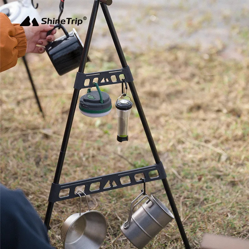 SHINETRIP Outdoor Camping Triangle Shelf Side Buckle – Multifunctional Tableware Rack Stability Buckle
