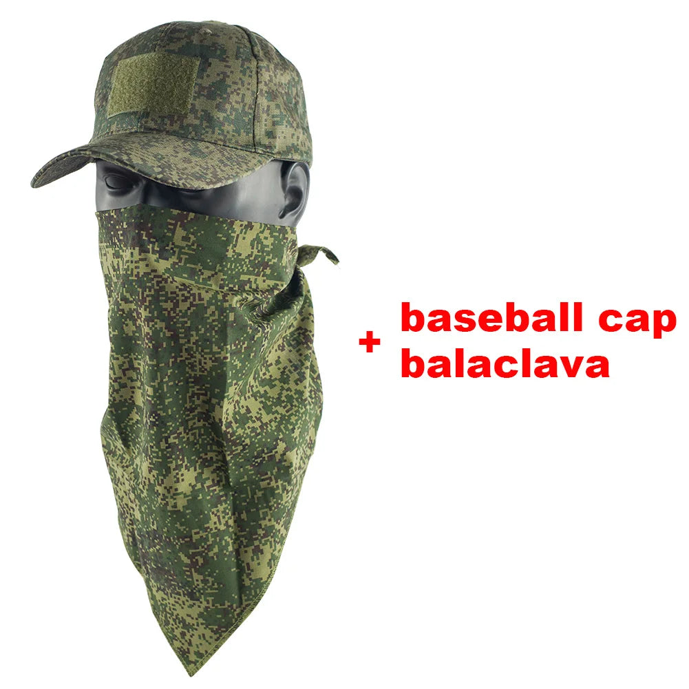 MEGE KNIGHT Camouflage Cap with Face Mask - Unisex Hunting Hat for NZ Outdoor Adventures