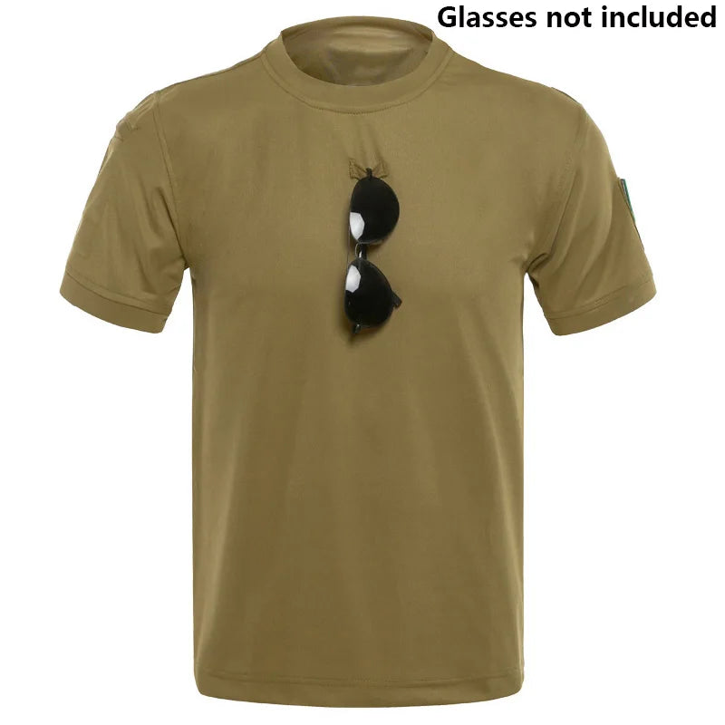 MEGE KNIGHT Men's Quick-Dry Hunting T-Shirt - Breathable Camouflage Top for NZ Summer Expeditions