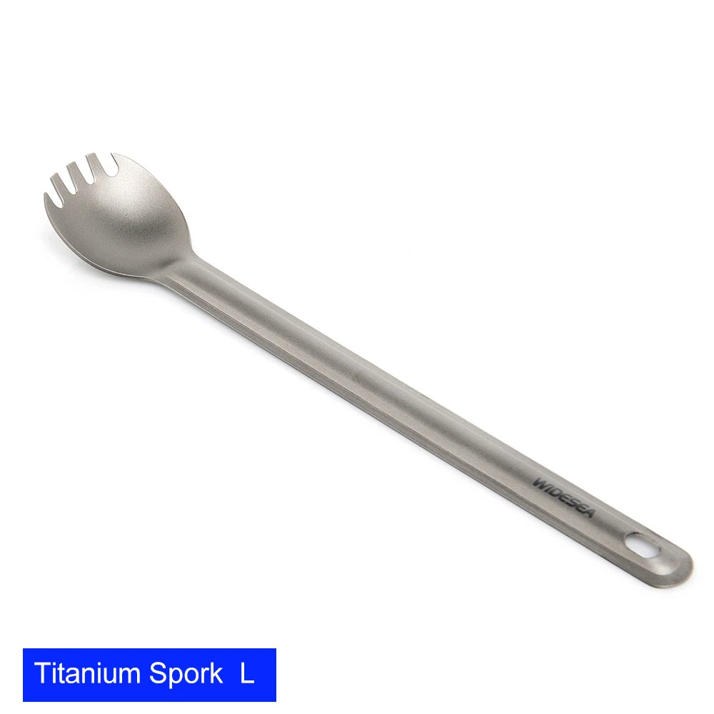 WIDESEA Titanium Spork – Ultralight Camping & Hiking Cutlery