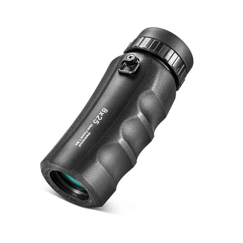 Powerful Mini 8X25 10X25 Monocular Telescope, HD Portable, IPX7 Waterproof, Compact for Outdoors