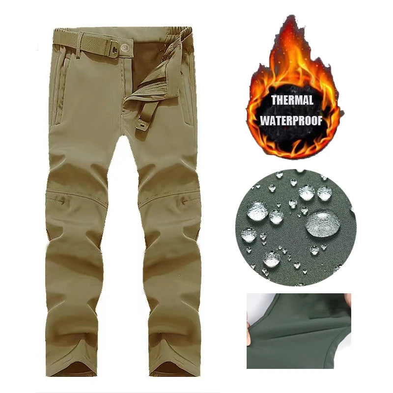 MAZEROUT Men's Winter Softshell Jacket & Cargo Trousers S-5XL