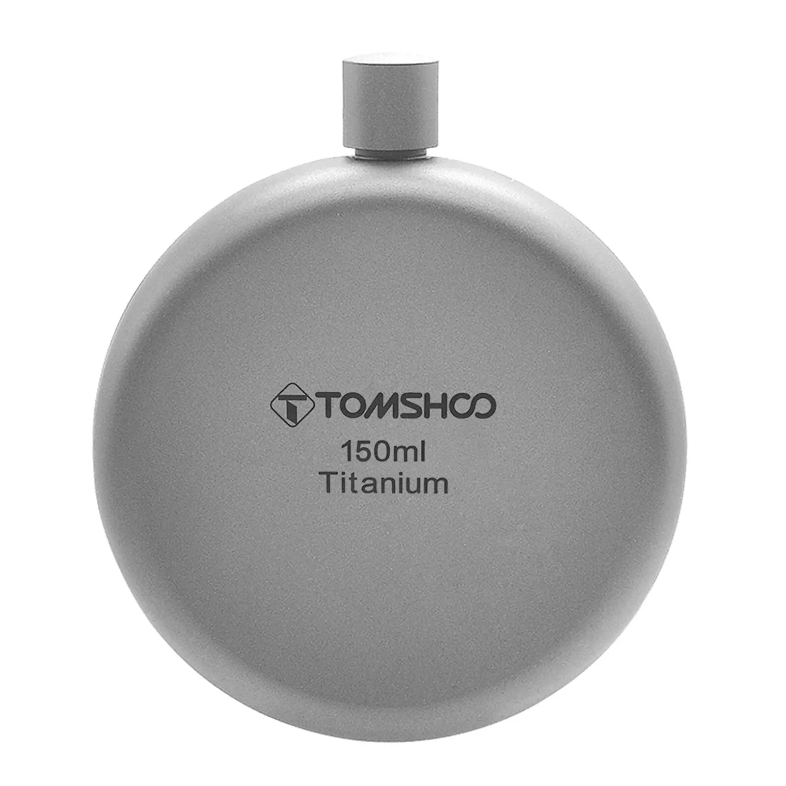 TOMSHOO Titanium Flask – Lightweight Alcohol Flask with Funnel for Camping & Travel
