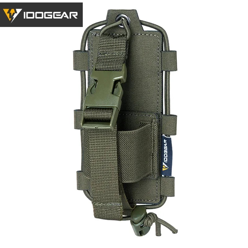 IDOGEAR Tactical Radio Pouch – MOLLE Walkie Talkie Holder for BAOFENG UV5R UV82