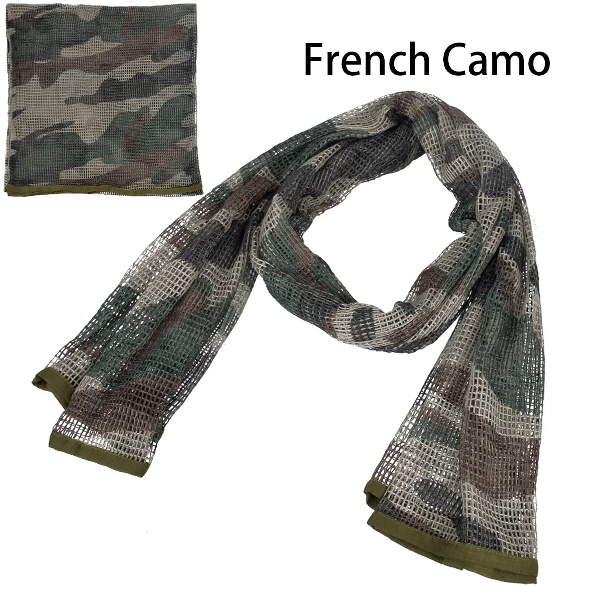 Camouflage Tactical Mesh Scarf – Camo Scarf for Hunting, Shooting & Outdoor Activities