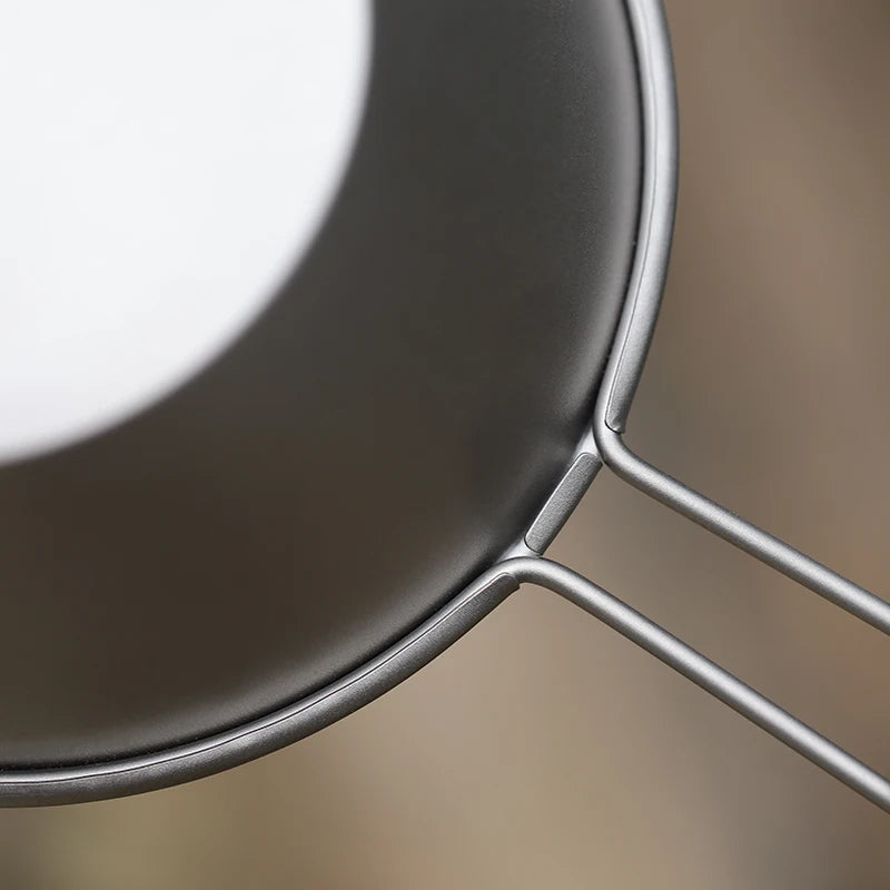 TIARTISAN 260ml Titanium Sierra Bowl with Fixed Handle for Camping
