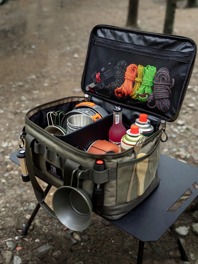 HIKEMAN 20L Outdoor Camping Storage Bag Heavy-Duty Oxford Utility Gear Tote