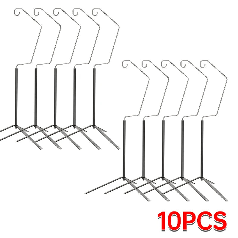 Lightweight Aluminium Desktop Light Frame - Portable Camping Tripod with Hanging Hook