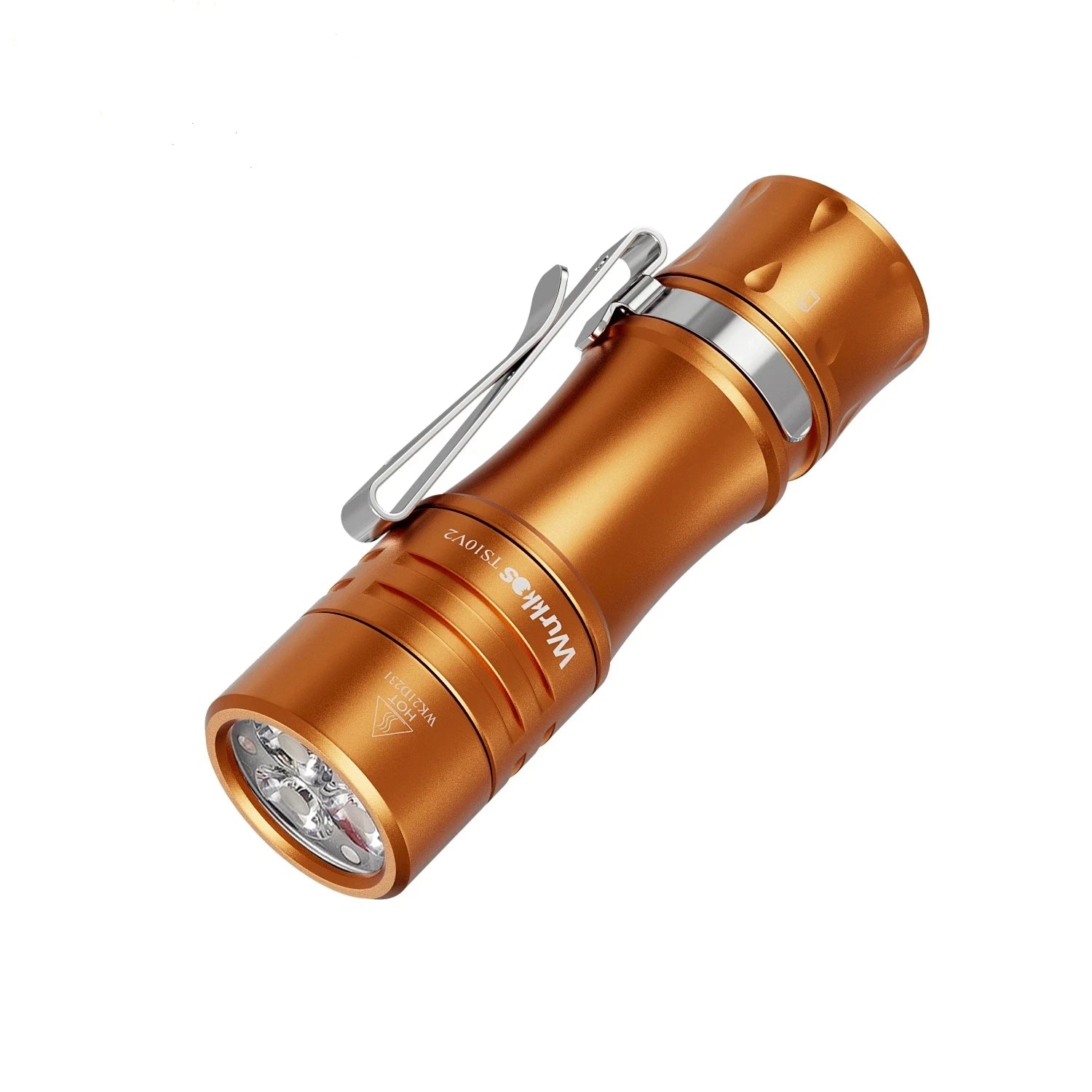 WURKKOS TS10 V2 Mini 1400 Lumen Anduril 2.0 EDC Flashlight with RGB Aux LEDs
