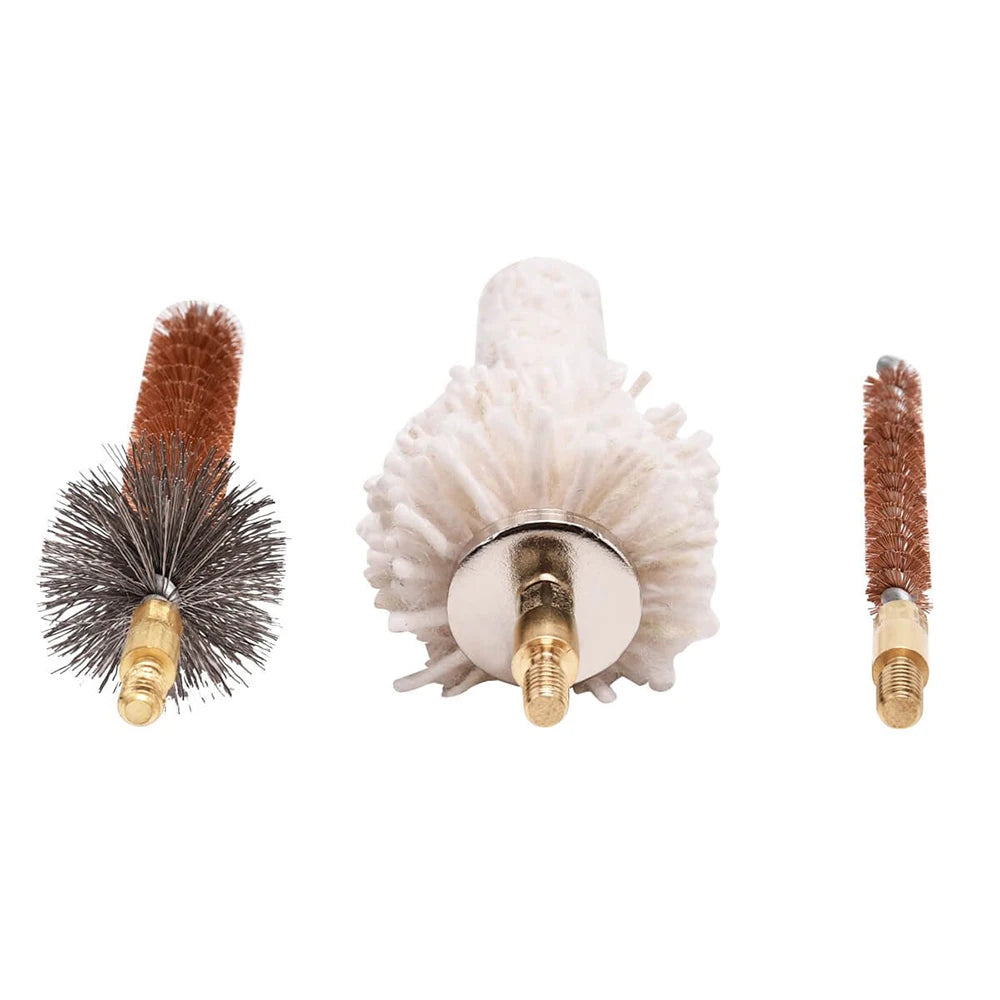8Pcs Tactical Gun Cleaning Kit – Bronze, Stainless Steel, Cotton Brushes for .30/.308/.223cal