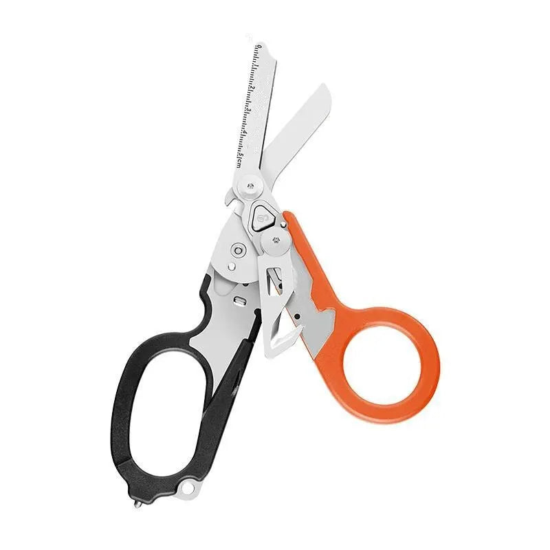 XIAOTREE Multifunction Tactical Folding Scissors for First Aid and Survival